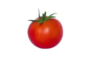 rote Tomate isoliert auf weißem Hintergrund