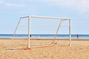 Torpfosten am Strand foto