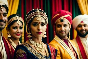 indisch Hochzeit Fotografie im London. KI-generiert foto