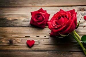 das rot Rose ist das Symbol von Liebe und Romantik. KI-generiert foto