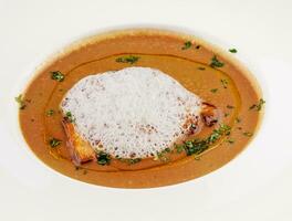 wild Pilz Italienisch Sahne Suppe schließen oben foto