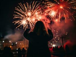 glücklich Frau feiern ein schön Leben ai generativ foto