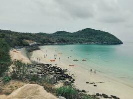 Aussicht von Strand, punta Kana, dominikanisch Republik, Karibik, thailändisch foto