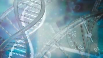 das DNA Bild zum sci oder Bildung Konzept 3d Rendern foto