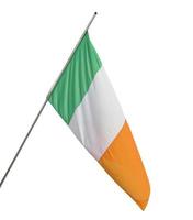 irische Flagge isoliert foto
