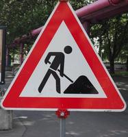Straßenbau Schild