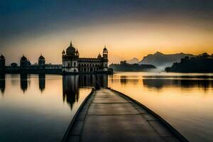 das golden Tempel, Amritsar, Indien. KI-generiert foto