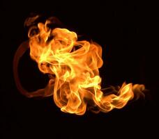 Flamme Hitze Feuer abstrakt Hintergrund foto