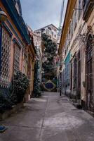 Straße im das alt Stadt, Dorf von Beyoglu, Istanbul, Truthahn foto