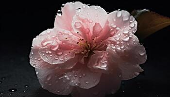 ein beschwingt Strauß von Hibiskus und Azalee, Natur romantisch Geschenk generiert durch ai foto