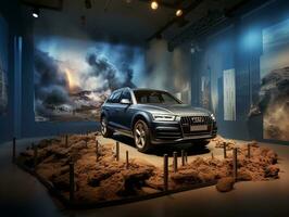 audi q5 Ausstellung. generativ ai foto