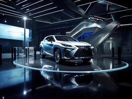 Lexus rx Ausstellung. generativ ai foto