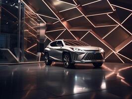 Lexus rx Ausstellung. generativ ai foto