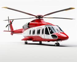 agustawestland aw139 auf Weiß Hintergrund. generativ ai foto