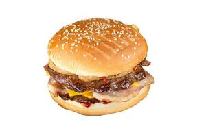 summen Burger, Käse Burger, Gemüse Burger, Fastfood, Rindfleisch Burger, Zwiebel, brot, Ketchup foto