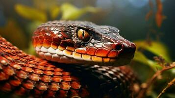 Tier Natur Reptil im das wild Schlange draußen foto