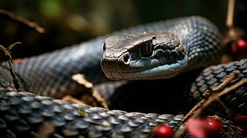 Tier Natur Reptil im das wild Schlange draußen foto