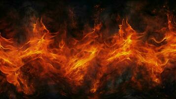 Verbrennung Flamme leuchtet dunkel grungy Hintergrund Muster foto
