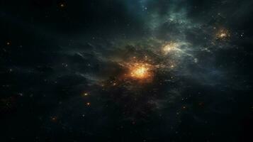 glühend Star Feld leuchtet dunkel Galaxis Hintergrund foto