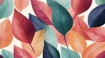 Blatt gemustert Natur Illustration abstrakt Pflanze Design foto