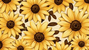 Natur Gelb Gänseblümchen Blüten im aufwendig Design foto