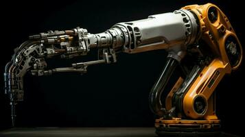 Roboter Arm halten Schlüssel Instandsetzung Metall Maschinen foto
