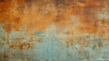 rostig Metall Mauer mit abstrakt Grunge Textur foto