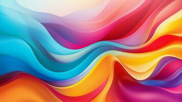 glatt Welle Muster im beschwingt multi Farben fließend foto
