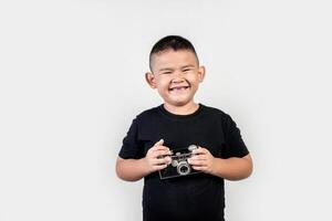 Kinderfotograf macht ein Foto