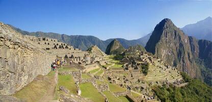 Huayna Picchu Berg Inka Ruinen foto