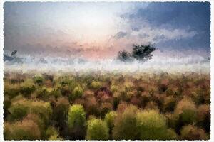 abstrakt Impressionismus Natur Landschaft Digital Gemälde foto