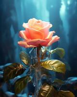 Rose Blume Sanft Weiß Hintergrund foto