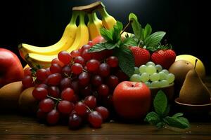 frisch und saftig Mart Obst verfügbar zum Ihre Lebensmittelgeschäft Bedürfnisse ai generiert foto