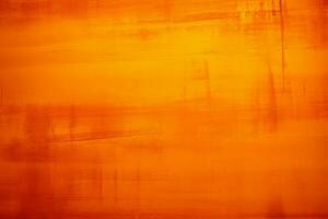 abstrakt Segeltuch Orange Hintergrund Textur mit dunkel Orange Kanten, Design bereit ai generiert foto
