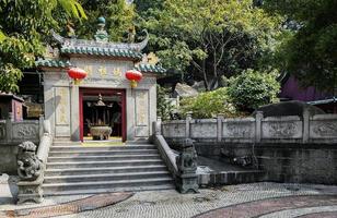 berühmtes Wahrzeichen a-ma ama chinesischer tempel eingangstür in macao macau foto