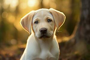 freundlich süß Labrador Hund. generieren ai foto