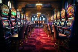 verlockend Kasino Slot Maschine. generieren ai foto