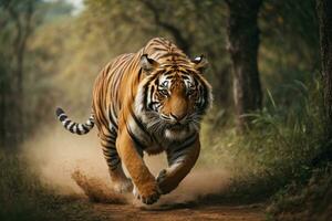 Bengalen Tiger Hintergrund ai generiert foto