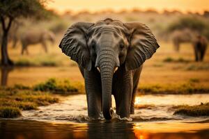 Elefant Hintergrund, Elefant hd ,Elefant Bilder herunterladen ai generiert foto