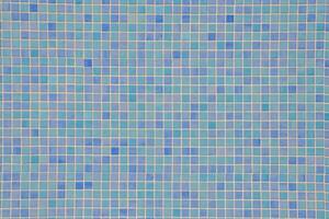 ein Blau und Weiß Mosaik Fliese Mauer foto