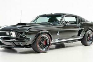 1968 Ford Mustang shelby GT500. ai generativ Profi Foto