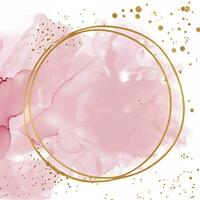 pastellrosa elegantes alkoholtintendesign mit goldglitter foto