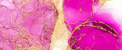 pastellrosa elegantes alkoholtintendesign mit goldglitter foto