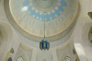 architektonisch Detail von ein Moschee Kuppel Gebäude. Hintergrund. ai generativ Profi Foto