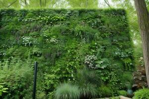 Vertikale Garten Mauer. Hintergrund. ai generativ Profi Foto