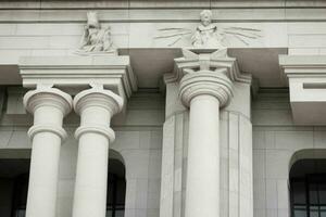 Wahrzeichen architektonisch Detail von ein Monument Gebäude. Hintergrund. ai generativ Profi Foto