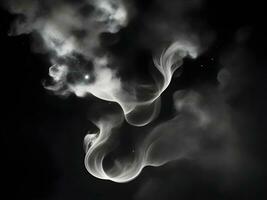 schwarz und Weiß Rauch Illustration foto