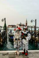 Karneval Kostüme im Venedig foto
