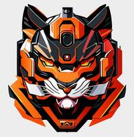 Illustration von Tiger Maskottchen Esport Design foto