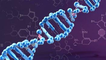 DNA und Biologie 3d foto